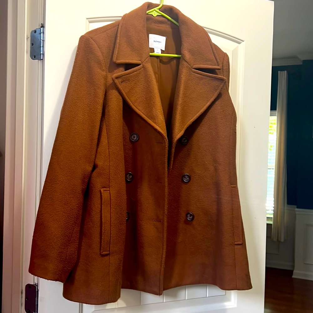 Old Navy Hazelnut Brown Pea Coat in XL